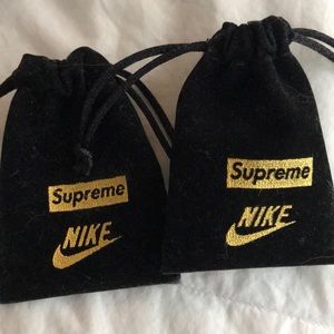 Supreme Nike earrings
